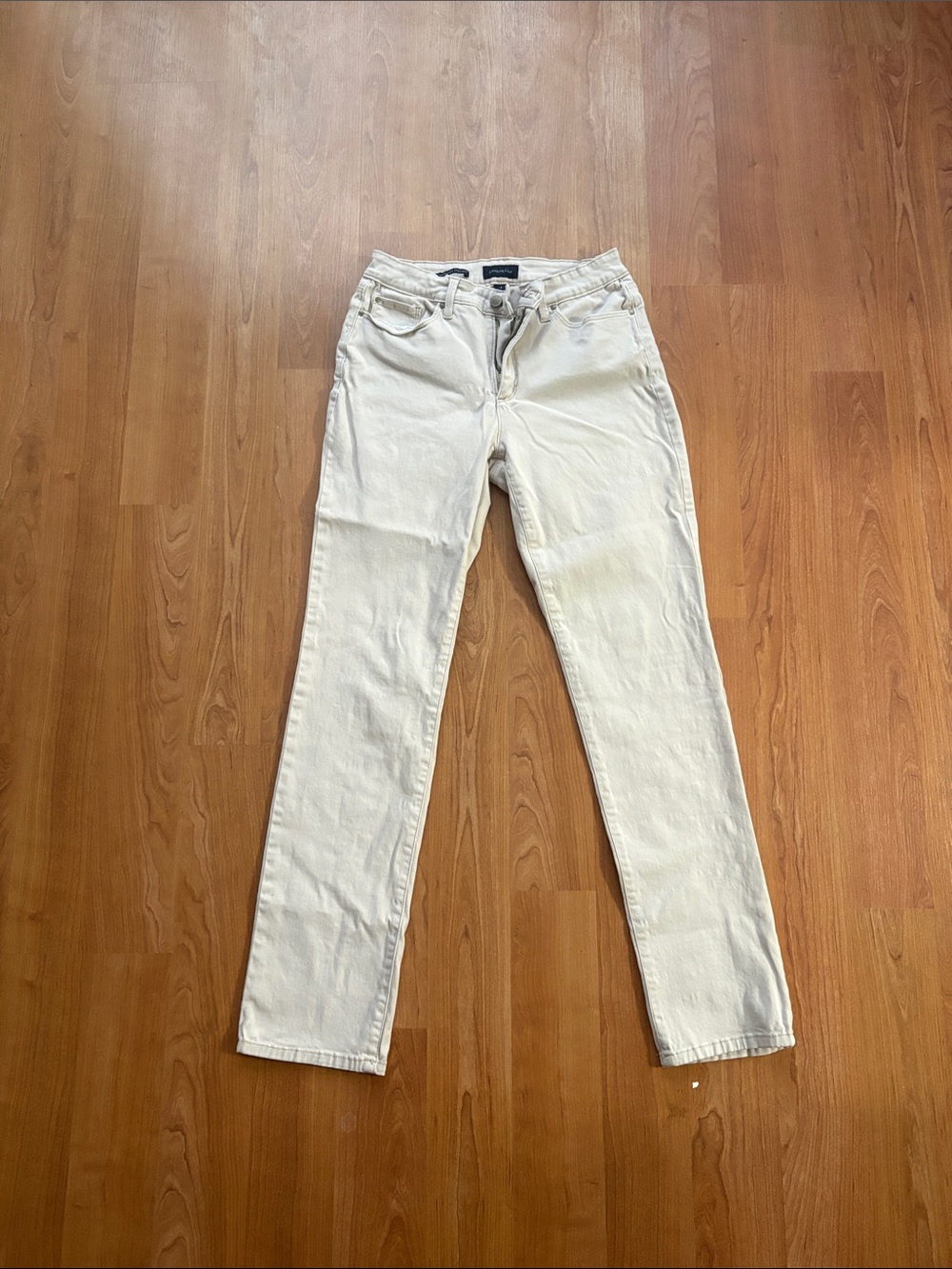 Charter Club Lexington Women's Straight Leg Jeans in Off-White